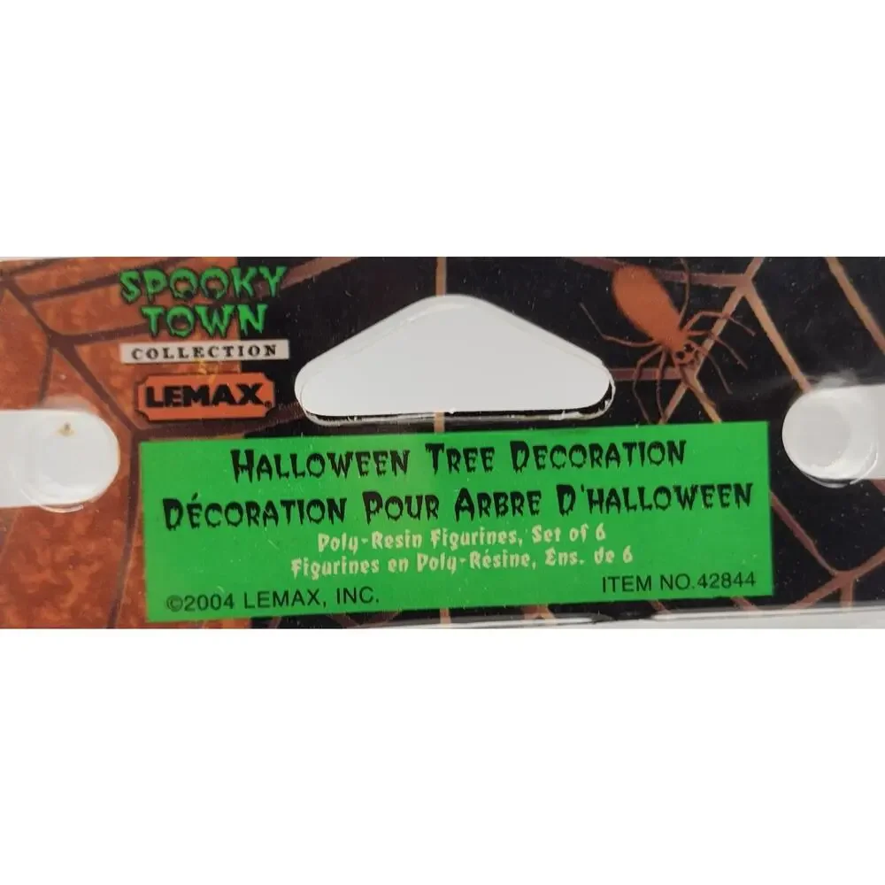 Lemax Spooky Town Collection Halloween Tree Decoration 2004 #42844 Skulls Cats.